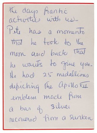 Lot #8242 Apollo 12 Flown 'Spanish Treasure' Robbins Medallion - From the Personal Collection of Charles Conrad - Image 4