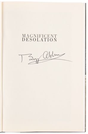 Lot #8211 Buzz Aldrin Signed Book - Magnificent Desolation - Image 4