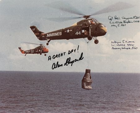 Lot #8067 Alan Shepard and Freedom 7 Recovery
