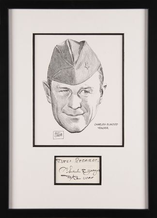 Lot #8023 Chuck Yeager Signature - Image 1