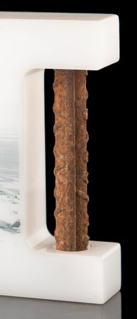 Lot #8635 SpaceX Starship IFT-1 Launch Rebar Display - Image 2