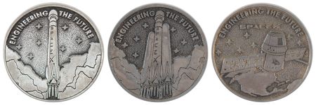 Lot #8633 SpaceX Engineering the Future Employee Medallions (3) - Image 1