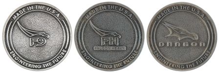 Lot #8633 SpaceX Engineering the Future Employee Medallions (3) - Image 2