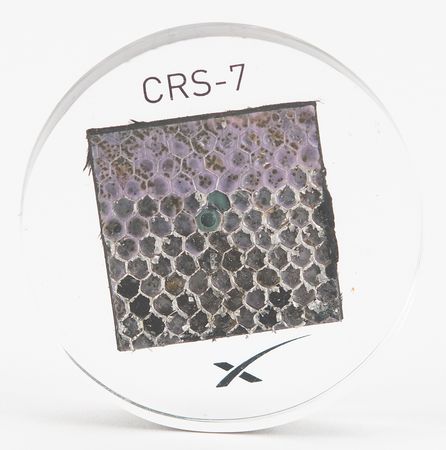 Lot #8626 SpaceX CRS-7 Flown Solar Array Lucite