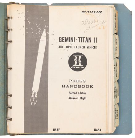 Lot #8110 Gemini Titan II Launch Vehicle Original Press Handbook - Image 2