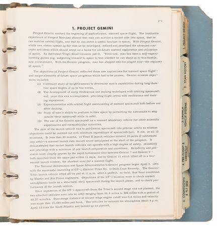Lot #8110 Gemini Titan II Launch Vehicle Original Press Handbook - Image 3