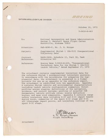 Lot #8527 Skylab SA-513 Launch Vehicle Analysis Reports (4) - Image 2