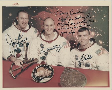 Lot #8282 Apollo 13 Signed Photograph - Image 1