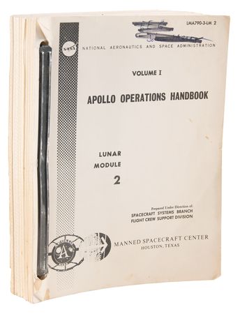 Lot #8452 Apollo 2 'Lunar Module 2' Operations Handbook - Vol. I - Image 1
