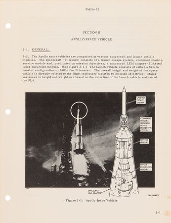 Lot #8458 Apollo Spacecraft Familiarization Manual (April 30, 1965) - Image 3