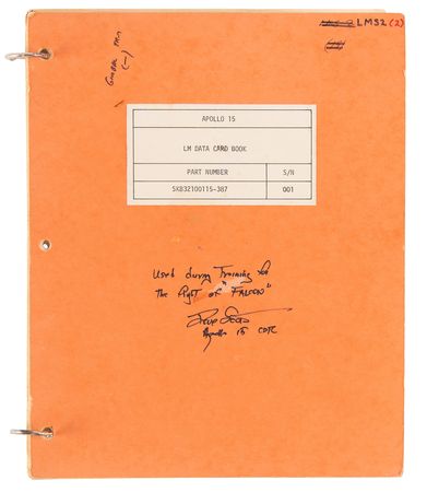 Lot #8449 Apollo 15, 16, and 17 Training-Used ?LM Data Card Book? Manuals - Signed and Certified by Dave Scott, Charlie Duke, and Gene Cernan - Image 4