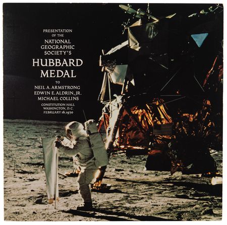 Lot #8188 Apollo 11 Signed Hubbard Medal Program (National Geographic Society) - Image 6