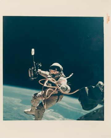 Lot #8124 Edward H. White II (4) Original 'Gemini 4 EVA' NASA Photographs - Image 3