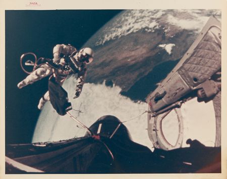 Lot #8124 Edward H. White II (4) Original 'Gemini 4 EVA' NASA Photographs - Image 4