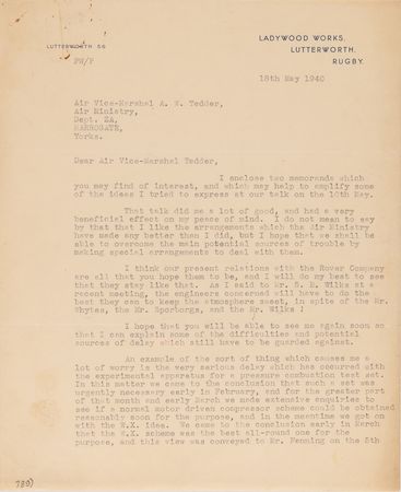 Lot #8008 Frank Whittle Archive with a Confidential First Report on the Turbojet Engine (1 of 5 Copies) and (3) Signed Documents - Image 14