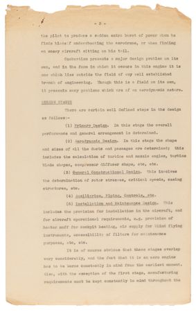 Lot #8008 Frank Whittle Archive with a Confidential First Report on the Turbojet Engine (1 of 5 Copies) and (3) Signed Documents - Image 6