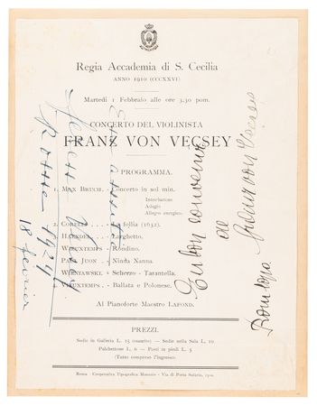 Lot #8003 Wilbur Wright Signature, with Early Aviation Mechanics and Pilots (Rome, 1909) - Image 3
