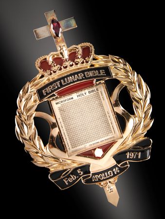 Lot #8310 Apollo 14 Flown Lunar Bible - Rare, Regally Presented Complete Microform of the King James Bible Carried to the Moon's Surface - Image 2