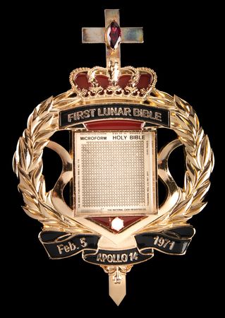 Lot #8310 Apollo 14 Flown Lunar Bible - Rare, Regally Presented Complete Microform of the King James Bible Carried to the Moon's Surface - Image 3