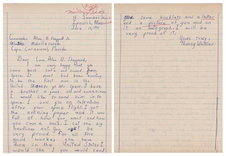 Lot #8033 Alan Shepard's Mercury-Redstone 3 Correspondence and Photograph Scrapbook - Image 6