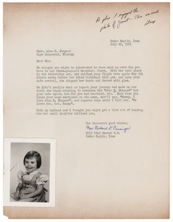 Lot #8033 Alan Shepard's Mercury-Redstone 3 Correspondence and Photograph Scrapbook - Image 8