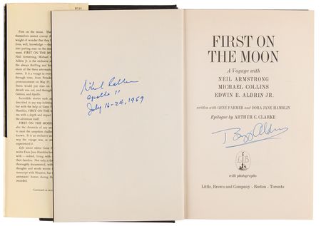 Lot #8185 Apollo 11 Signed Book - First on the Moon - Image 3