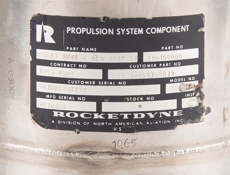 Lot #8473 AS-202: Spacecraft 011 Flown Rocketdyne SE-8 Rocket Engine Cutaway - Image 4