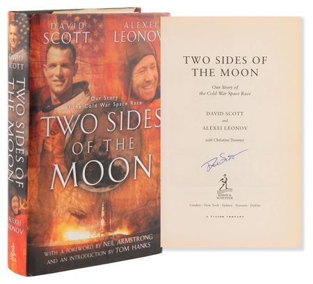 Lot #8362 Dave Scott Signed Book - Two Sides of the Moon - Image 1