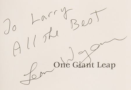 Lot #8241 Leon Wagener Signed Book - One Giant Leap - Image 2