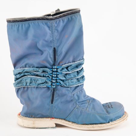 Lot #8366 Apollo A7L Space Suit Inner Boot Signed by Charlie Duke - Image 4