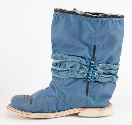 Lot #8366 Apollo A7L Space Suit Inner Boot Signed by Charlie Duke - Image 5