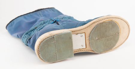 Lot #8366 Apollo A7L Space Suit Inner Boot Signed by Charlie Duke - Image 6