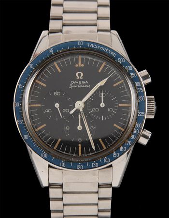 Lot #8032 Wally Schirra’s Omega Speedmaster ‘Ed White’ Professional Moonwatch (105.003-64) with Rare ‘True Blue’ Bezel - Presented to a Project Gemini Medical Director - Image 1