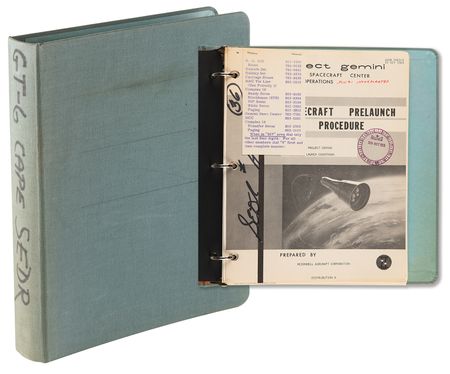 Lot #8101 Gemini 6 'Project Gemini Launch Countdown' Manual - Presented to a Project Gemini Medical Director - Image 1