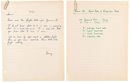 Lot #8114 Project Gemini Heart and Respiratory Medical Data Archive - From the Collection of an Electrophysiologist at McDonnell Aircraft - Image 9