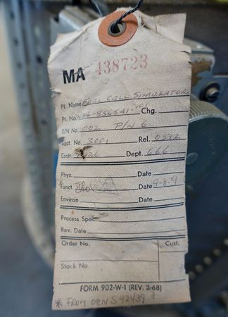 Lot #8486 Apollo Command Module Fuel Cell No. 3 from the CSM Simulator - Image 2