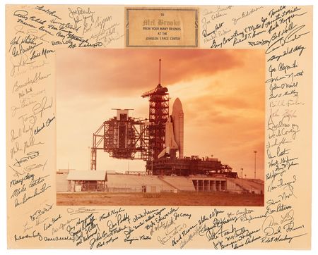 Lot #8539 Space Shuttle and Skylab Astronauts (100+) Multi-Signed Oversized Photograph - Image 1