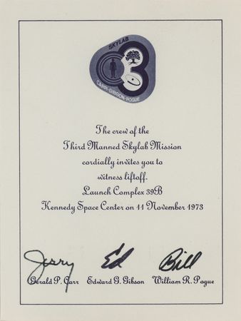 Lot #8524 Ed Gibson’s Skylab 4 Training-Used Cue Card - Image 2