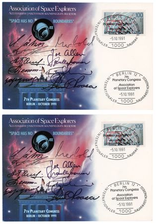 Lot #8440 Astronauts and Cosmonauts 7th Planetary Congress Cards with (55) Signatures - Image 7
