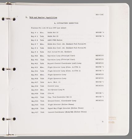 Lot #8509 Gene Kranz's Mercury Control Center - Flight Controller Procedures Manual (Preliminary) - Image 8