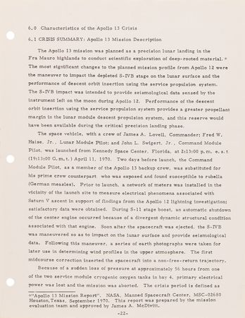 Lot #8510 Gene Kranz's Hand-Corrected Rough Draft of the 'Case Study: The Apollo 13 Accident' Report - Image 4