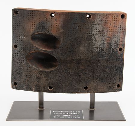 Lot #8587 Soyuz Spacecraft Yaw Thruster Heat Shield Cover - Attested as Flown on Soyuz TM-32 - Image 1