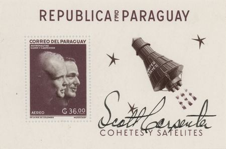 Lot #8426 Astronauts Signed 'Sieger' Stamp Collection (20) with Neil Armstrong - Image 10
