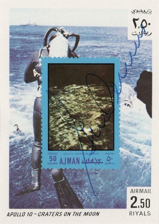 Lot #8426 Astronauts Signed 'Sieger' Stamp Collection (20) with Neil Armstrong - Image 15
