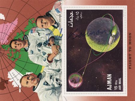 Lot #8426 Astronauts Signed 'Sieger' Stamp Collection (20) with Neil Armstrong - Image 16