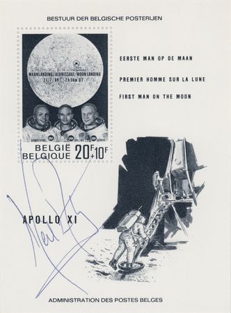 Lot #8426 Astronauts Signed 'Sieger' Stamp Collection (20) with Neil Armstrong - Image 2