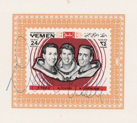 Lot #8426 Astronauts Signed 'Sieger' Stamp Collection (20) with Neil Armstrong - Image 22