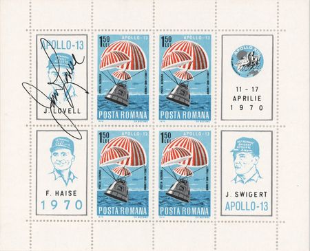 Lot #8426 Astronauts Signed 'Sieger' Stamp Collection (20) with Neil Armstrong - Image 6