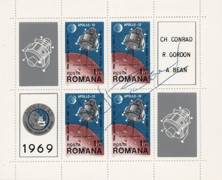 Lot #8426 Astronauts Signed 'Sieger' Stamp Collection (20) with Neil Armstrong - Image 7