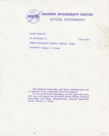 Lot #8085 Gene Cernan Signed Photograph - Image 2